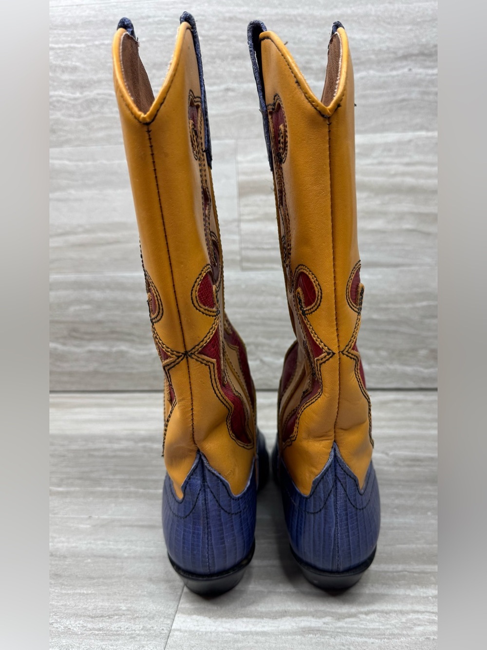 Nine West Ronnee Vintage Leather Western Boots Womens Size 6.5 - Picture 4 of 13